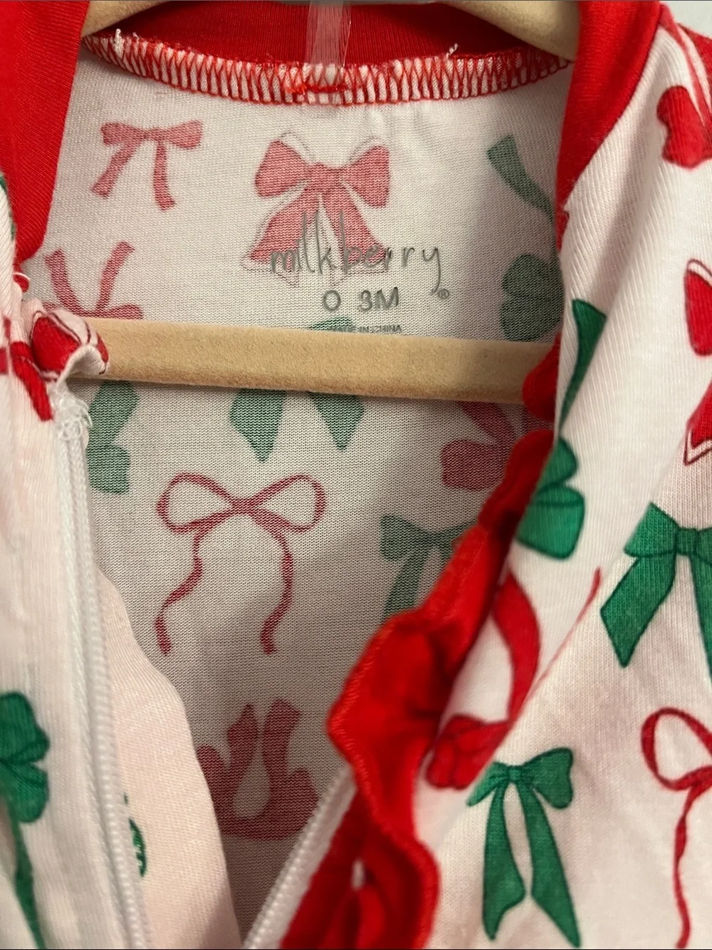 MilkBerry 0-3 Mnths Multi Bows Onesie Ruffle